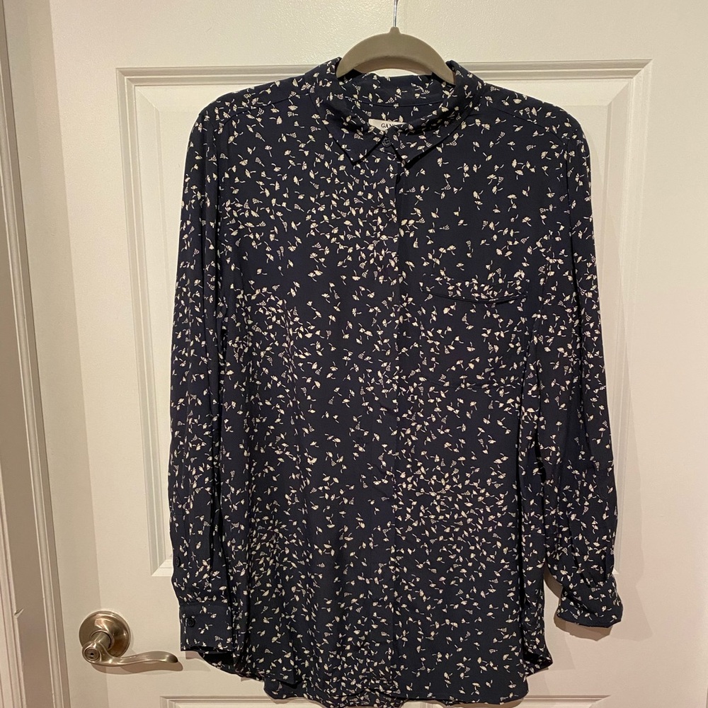 Ganni button down blouse